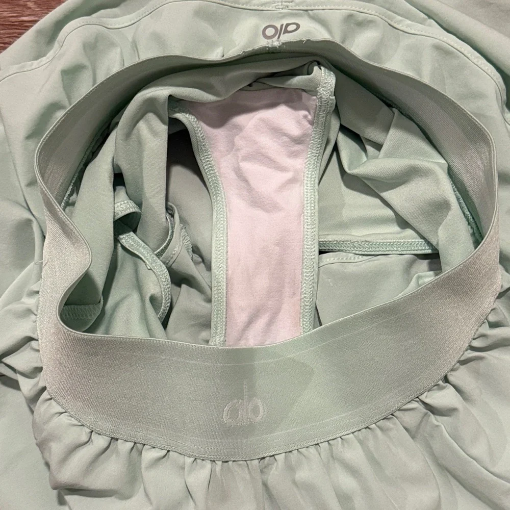 Alo Match Point Shorts Spearmint - Picture 6 of 6